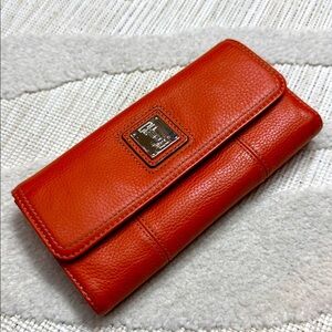 Orange and Cream Women's Wallet